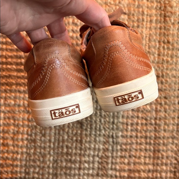 Taos Footwear Tan Leather Sneakers - Picture 4 of 11